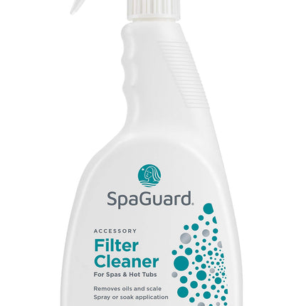 SpaGuard Filter Cleaner for Spas & Hot Tubs, 1 qt, Single, Removes Oils & Scale, Easy to Use, Helps Keep Water Clear