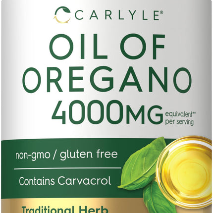 Carlyle Oregano Oil Supplement | 150 Softgel Capsules | Contains Carvacrol | Non-GMO & Gluten Free Formula