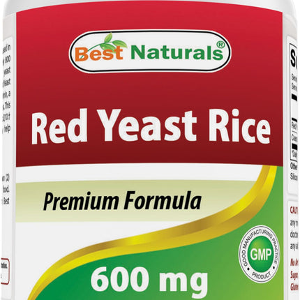 Best Naturals Red Yeast Rice with CoQ10, 120 Capsules - Cardiovascular Formula Contains 600 mg of Red Yeast Rice ans 30 mg of CoQ10
