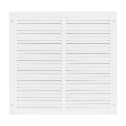 EZ-FLO 16 x 16 Inch (Duct Opening) Return Air Vent Cover for Wall or Ceiling, Solid Steel Return Air Grille, HVAC Vent Cover, White, 61641