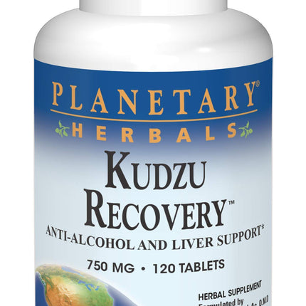 Planetary Herbals Kudzu Recovery 750 mg Anti-Alcohol and Liver Support - 120 Tablet