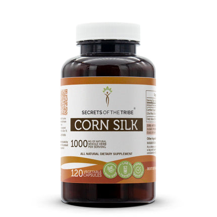 Secrets of the Tribe Corn Silk USDA Organic Capsules | Certified Organic Vegetarian Capsules, Herbal Dietary Supplement | Zea Mays Dried Silk (120 Count)