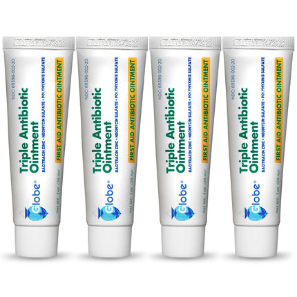 Globe Triple Antibiotic Ointment First Aid Care 1 oz, 4-Pack