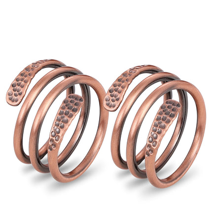 Fashtour 100% Pure Copper Rings for Women & Men, Adjustable Handmade Rings