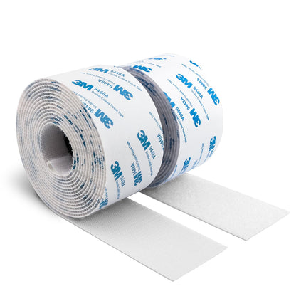3M Hook and Loop Self Adhesive Tape 2" x 20Ft 9448A Sticky Back White