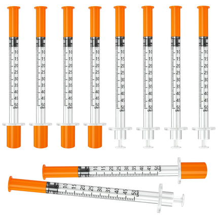 0.5ml 30G 5/16 Inch 8mm, 100 Pack Lab Supplies Individual Wrapped
