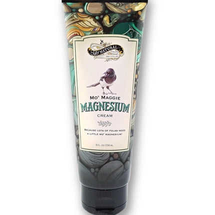 Mo’ Maggie Topical Magnesium Cream | Highest Concentration of Zechstein Magnesium | Organic Opulent Oils & Shea Butter by Mo' Natural | 8 oz | New Package Design | Same Formula