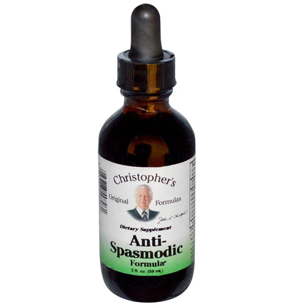 Christopher’s Original Formulas Anti-Spasmodic Formula | 2 oz Liquid Herbal Supplement | Synergistic Blend for Nervous System Support | Skullcap, Valerian & Cayenne