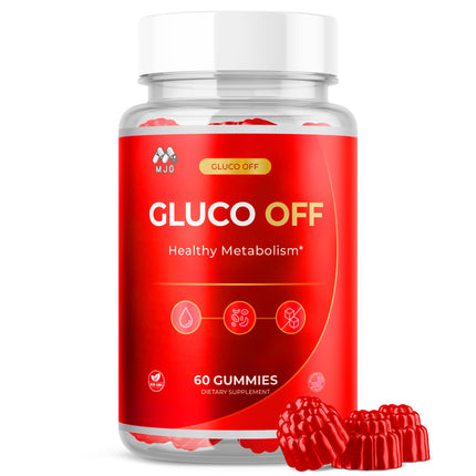Gluco Off Gummies, Official GlucoOff Supplement Gummys with All Natural Ingredients, Advanced Formula Gluco Off Gummies with Maximum Strength Health and Wellness Support Multivitamins (60 Gummies)
