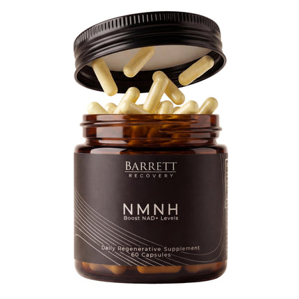 Barrett Recovery NMNH NAD+ Support Supplement – Daily Cellular Energy & Vitality Support, Unflavored Capsules, 60 Count