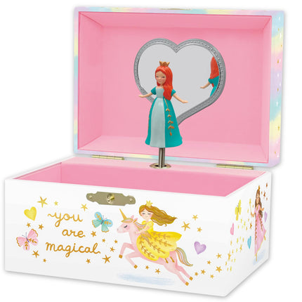 Giggle & Honey® Musical Princess Jewelry Box for Girls Kids Jewelry Box with Spinning Princess, Princess Gifts for Girls, Princess Toys