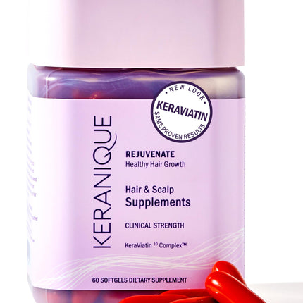 Keranique Hair & Scalp Supplements - Promote Strength and Growth Best for Thinning Nourish Your with Biotin, Vitamin B, More Vital Nutrients Keraviatin