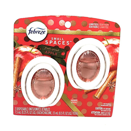 Febreze Small Spaces Air Freshener, Limited Edition Fresh-Spiced Apple Scent, 1 Count (0.25 fl oz)
