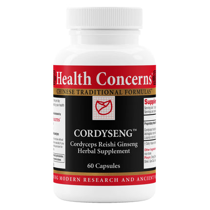 Health Concerns CordySeng – Immune System Support Supplement – Cordyceps Reishi Ginseng Astragalus Adaptogen Blend – Traditional Chinese Medicine – Respiratory & Energy Support – 60 Capsules