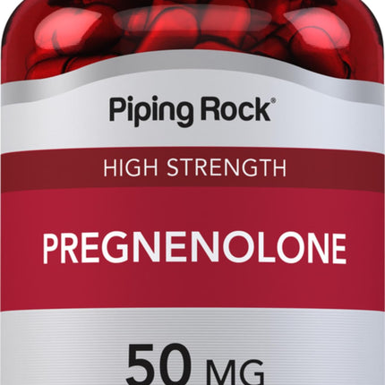 Piping Rock Pregnenolone 50 mg | 180 Capsules | Hormone Support Supplement | Non-GMO, Gluten Free
