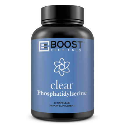 BoostCeuticals Phosphatidylserine 100mg with Ginkgo DMAE Gotu Kola - Memory, Stress & Cortisol Support, Cognitive Focus, Sleep Health, Brain Function Supplement, 90 Capsules