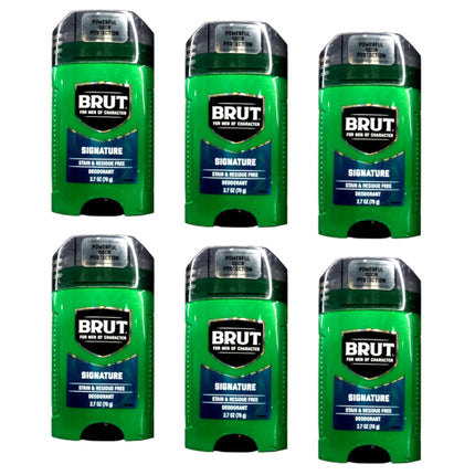 Brut Deodorant Signature Scent 2.7 Oz. (6 Pack)