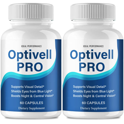 Optivell Eye Capsules, Optivell Pills Supplement - Maximum Strength, All Natural Visual Wellness and Crystal Clear View, Advanced Formula Optivell Vision Support Reviews (2 Pack)
