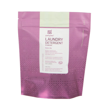 Grab Green 3-in-1 Laundry Detergent Powder, 4 lbs, 100 Loads, Water Lily