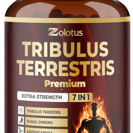Tribulus Terrestris Supplement for Men & Women, 5-Month Supply with Ashwagandha, Panax Ginseng, Saw Palmetto, Maca, Shilajit, 150 Count