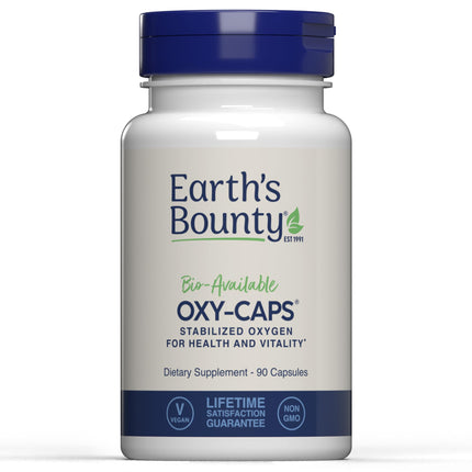 Earth's Bounty - Oxy-Caps - 90 Vegetarian Capsules - Oxygen Supplement - Vitality - Supports Stamina and Performance Recovery