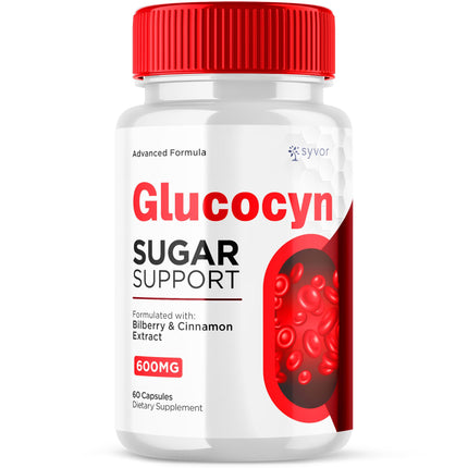 Glucocyn Capsules, Official Glucocyn Glycogen Supplement Pills with All Natural Ingredients, Advanced Formula Support Pills with Maximum Strength Premium Vitamins for Women and Men (60 Capsules)