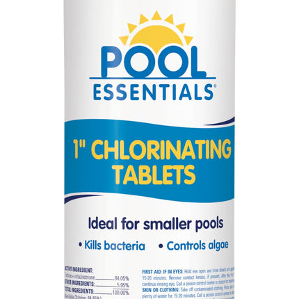 Pool Essentials 1" Swimming Pool Chlorinating Tablets, Kills Bacteria & Controls Algae, 1.5LB
