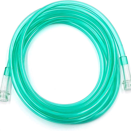 ResOne 5pk 50Ft Oxygen Supply Tubing, Crush Resistant, Standard Connectors for Nasal Cannulas, Cannula Nasal Tubing, Oxygen Concentrator - Green