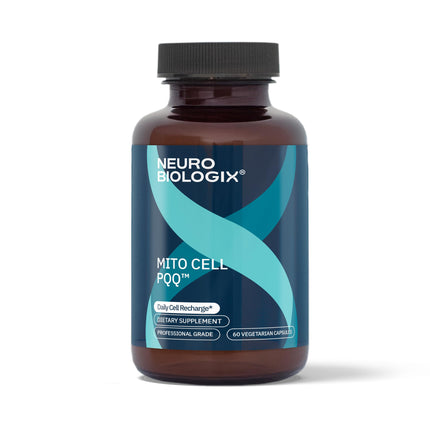 Neurobiologix Mito Cell PQQ Energy & Focus Supplement with CoQ10, Vitamin C, NADH, Acetyl L Carnitine & Antioxidants for Cellular Health & Mitochondrial Support, Promotes Overall Wellness, 60 Capsules