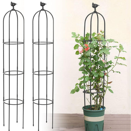 2PCS 6FT Obelisk Trellis for Climbing Plants, Kalolary Garden Tower Trellis