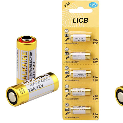 LiCB A23 23A 12V Alkaline Battery (10-Pack)