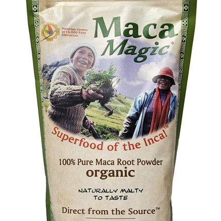 Maca Magic: 100% Organic Raw Powder (2.2 lbs) - Peruvian Premium Grade Superfood - Certified Organic - Vegan - Gluten Free- Perfect for Breakfast, Smoothies, Baking & Ice Cream