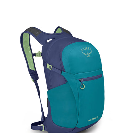 Osprey Daylite Plus Commuter Backpack - Lightweight, Everyday Pack with Laptop Sleeve and Water Bottle Pockets - Ideal for Work, School, and Travel with Versatile Storage, Blue Spikemoss/Alkaline