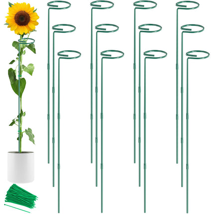 Unves 12 Pack Plant Support Stakes, 36 in Plant Stakes(36 or 24 or 12 Inch)