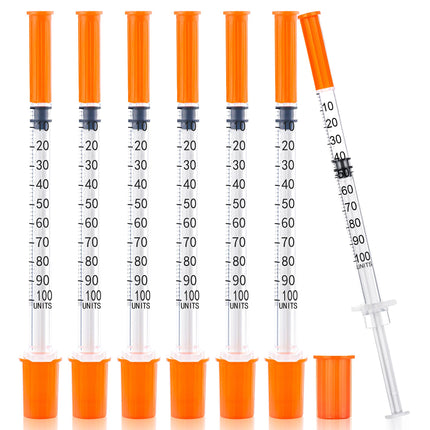 1ml/cc 31G Syringe 5/16" (8mm) Needle, Disposable Individual Package