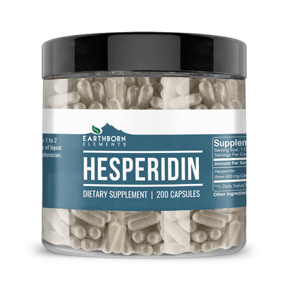 Earthborn Elements Hesperidin 200 Capsules, Pure & Undiluted, No Additives