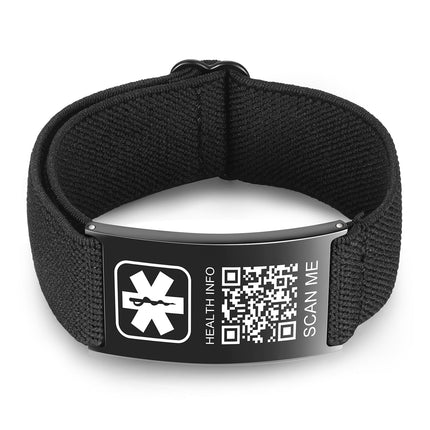 Upgraded Medical Bracelets Men Women with QR Code Medical Alert ID Bracelet