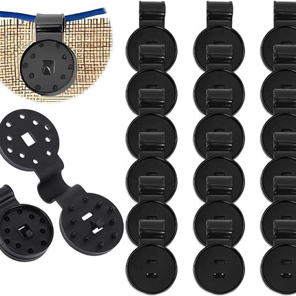 JOYSAND 100 Pack Shade Cloth Clips, Sun Shade Net Clip, Fabric Clips, Round Plastic Heavy Duty Lock Grip for Anti Bird Netting, Gardening & Windproof Awning Clamp