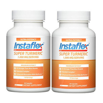 Instaflex Super Turmeric - 1000mg Turmeric Curcumin with BioPerine, Black Pepper Extract, 95% Curcuminoids, 60 Count