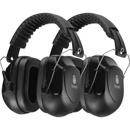 Floriogra 2 Pack 34dB Noise Canceling Headphones For Shooting, Hearing Protection Earmuffs, Ear Protection Headphones, Thickened Headband Ear Muff For Noise Reduction for Shooting, Construction,Mowing
