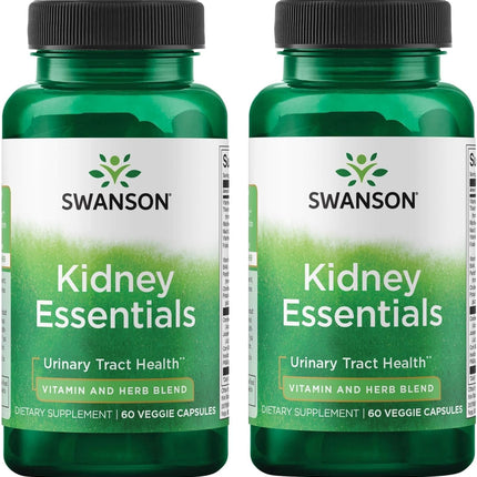 Swanson Kidney Essentials 60 Veg Capsules (2 Pack)