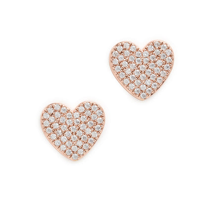 kate spade new york Yours Truly Pave Heart Studs