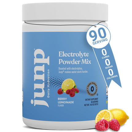 JUNP Electrolytes Powder No Sugar No Carbs - Exotic Tropical Dragonfruit Limeade Drink Mix - Potassium & Salt Electrolyte Hydration Powder Zero Calorie Sugar Free Electrolyte Powder, 180 Servings