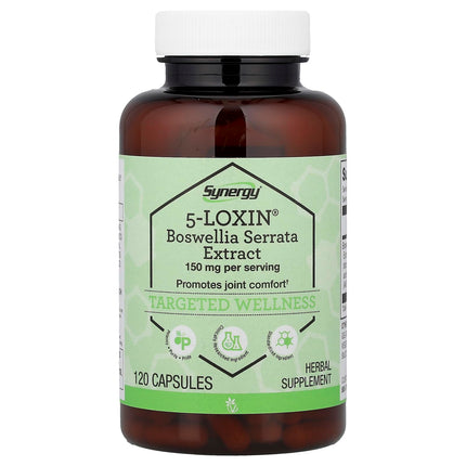 Vitacost Synergy®, 5-Loxin®, Boswellia Serrata Extract, 120 Capsules (75 mg per Capsule)