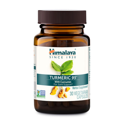 Himalaya Turmeric 95 - Herbal Supplement with Turmeric Curcumin for Joint Support and Mobility, 95% Curcuminoids - Vegan, Non-GMO, Gluten Free, 600 mg, 30 Capsules
