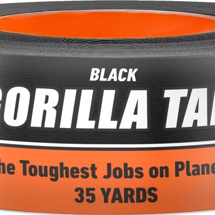 GORILLA Duct Tape, Heavy Duty and Weather Resistant, Black, 1.88" x 35 yd