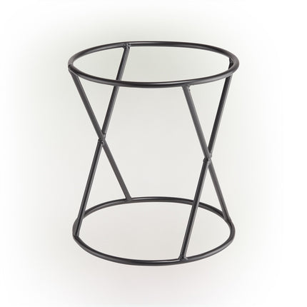 Alpine Corporation 11 Inch Tall Indoor Outdoor Gazing Globe Metal Display Stand, Black