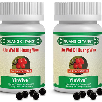 Activeherb Guang Ci Tang YinVive Liu Wei Di Huang Wan, 200 Teapills - Pack of 2