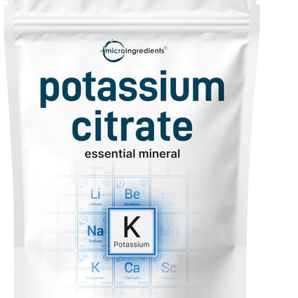 US Origin Potassium Citrate Powder, 1 KG (35 Ounce) | Essential Hydration Electrolyte Supplement | Vegan Friendly
