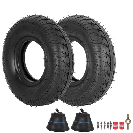 2.80/2.50-4 Tire Inner Tube, 2.80-4 Scooter Tires and Tubes 64-350 2 Pack
